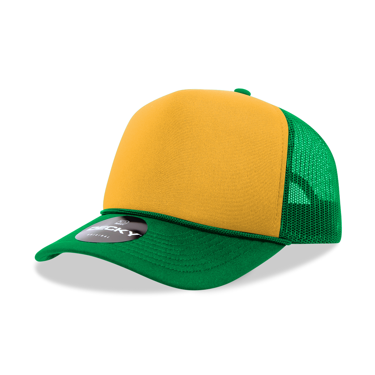 Decky 5 Panel Mid Profile Structured Foam Trucker | Decky 6025