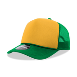 Decky 5 Panel Mid Profile Structured Foam Trucker | Decky 6025