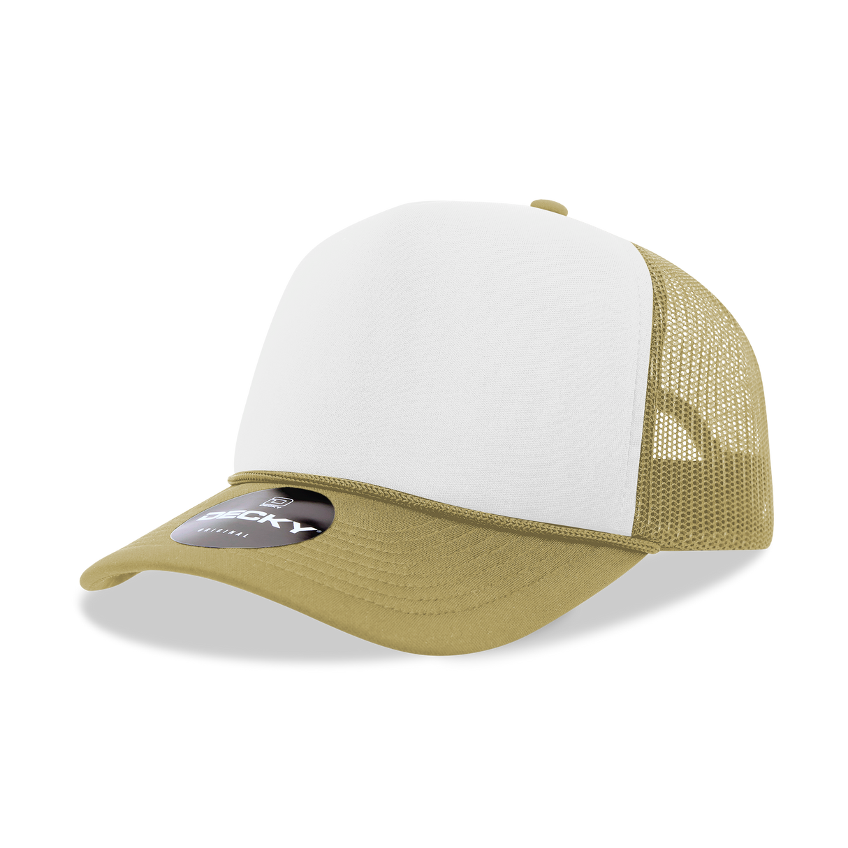 Decky 5 Panel Mid Profile Structured Foam Trucker | Decky 6025