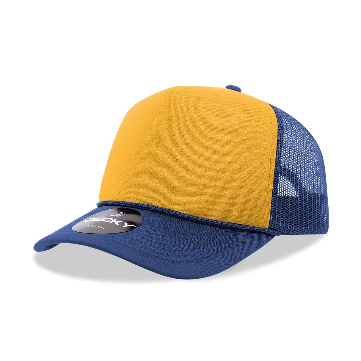 Decky 5 Panel Mid Profile Structured Foam Trucker | Decky 6025
