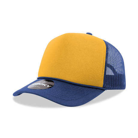 Decky 5 Panel Mid Profile Structured Foam Trucker | Decky 6025
