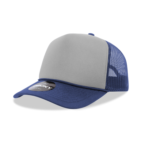 Decky 5 Panel Mid Profile Structured Foam Trucker | Decky 6025