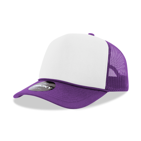 Decky 5 Panel Mid Profile Structured Foam Trucker | Decky 6025