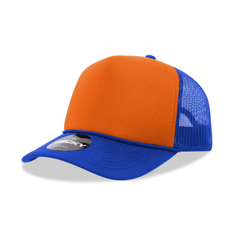 Decky 5 Panel Mid Profile Structured Foam Trucker | Decky 6025