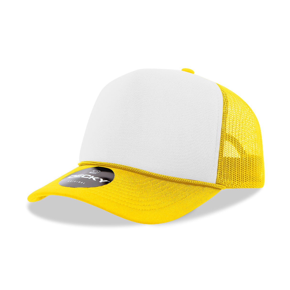 Decky 5 Panel Mid Profile Structured Foam Trucker | Decky 6025