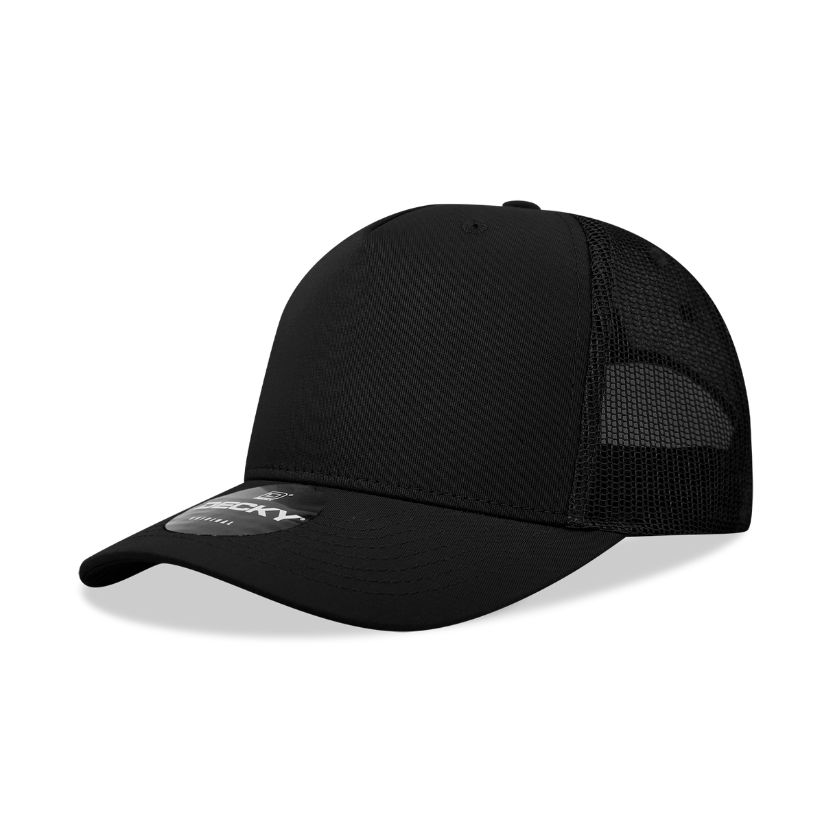 Decky 5 Panel Mid Profile Structured Cotton Blend Trucker | Decky 6030
