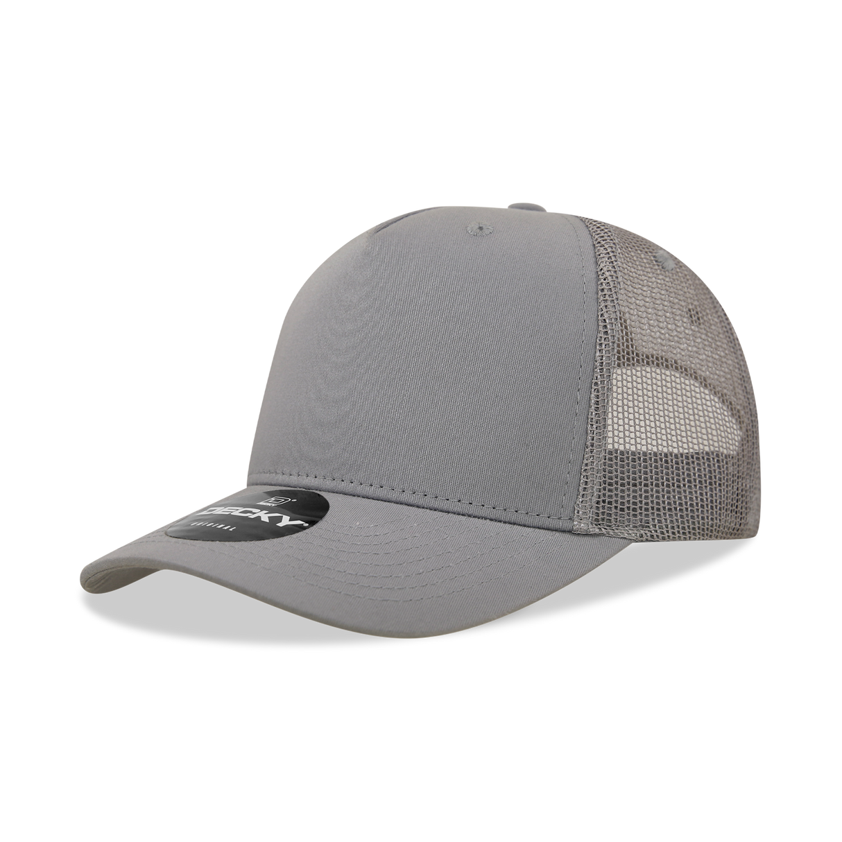 Decky 5 Panel Mid Profile Structured Cotton Blend Trucker | Decky 6030