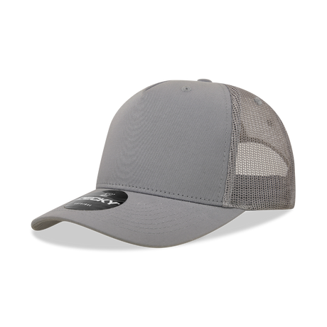 Decky 5 Panel Mid Profile Structured Cotton Blend Trucker | Decky 6030