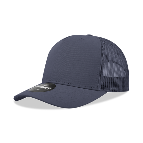 Decky 5 Panel Mid Profile Structured Cotton Blend Trucker | Decky 6030