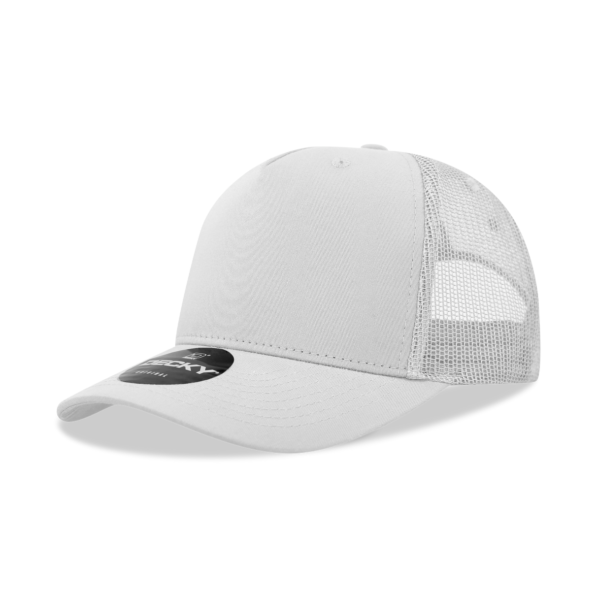 Decky 5 Panel Mid Profile Structured Cotton Blend Trucker | Decky 6030