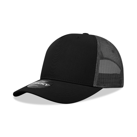 Decky 5 Panel Mid Profile Structured Cotton Blend Trucker | Decky 6030