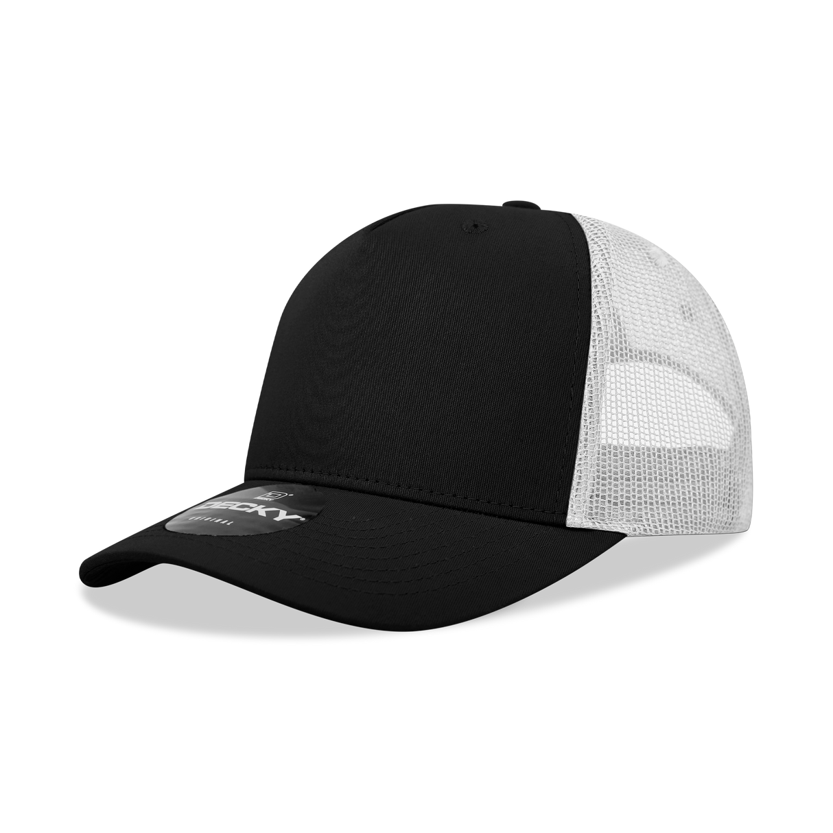 Decky 5 Panel Mid Profile Structured Cotton Blend Trucker | Decky 6030