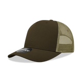 Decky 5 Panel Mid Profile Structured Cotton Blend Trucker | Decky 6030