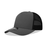 Decky 5 Panel Mid Profile Structured Cotton Blend Trucker | Decky 6030