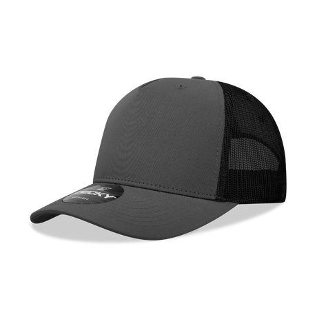 Decky 5 Panel Mid Profile Structured Cotton Blend Trucker | Decky 6030