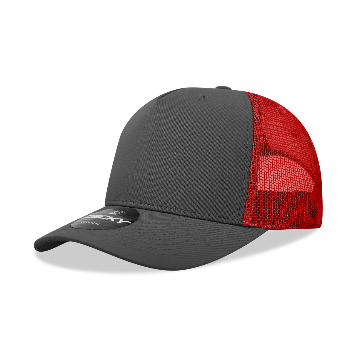 Decky 5 Panel Mid Profile Structured Cotton Blend Trucker | Decky 6030