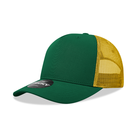 Decky 5 Panel Mid Profile Structured Cotton Blend Trucker | Decky 6030