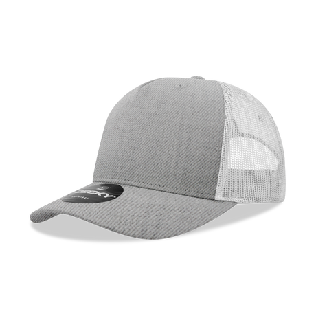 Decky 5 Panel Mid Profile Structured Cotton Blend Trucker | Decky 6030