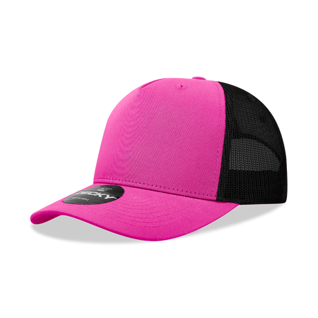 Decky 5 Panel Mid Profile Structured Cotton Blend Trucker | Decky 6030