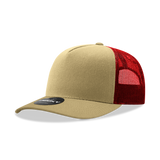 Decky 5 Panel Mid Profile Structured Cotton Blend Trucker | Decky 6030