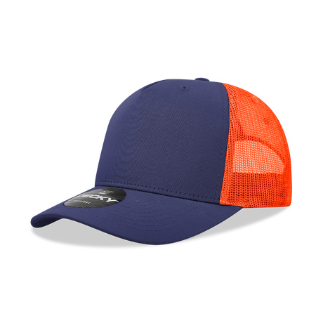 Decky 5 Panel Mid Profile Structured Cotton Blend Trucker | Decky 6030