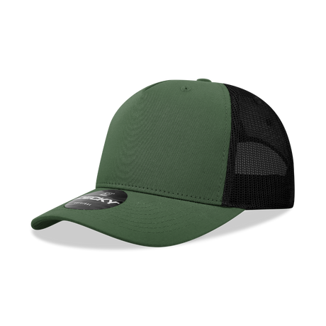 Decky 5 Panel Mid Profile Structured Cotton Blend Trucker | Decky 6030
