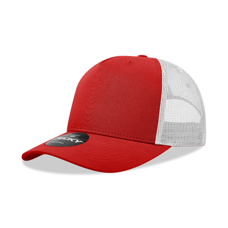 Decky 5 Panel Mid Profile Structured Cotton Blend Trucker | Decky 6030