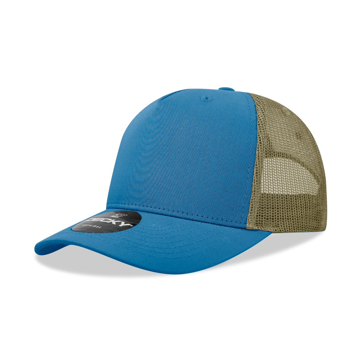 Decky 5 Panel Mid Profile Structured Cotton Blend Trucker | Decky 6030