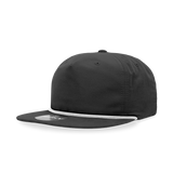 Decky 5 Panel High Profile Relaxed Cotton Blend Rope Hat | Decky 6032