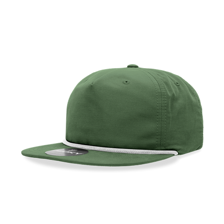 Decky 5 Panel High Profile Relaxed Cotton Blend Rope Hat | Decky 6032