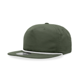 Decky 5 Panel High Profile Relaxed Cotton Blend Rope Hat | Decky 6032