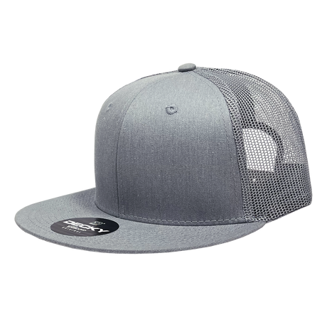 Decky 6 Panel High Profile Structured Cotton Blend Trucker | Decky 6033
