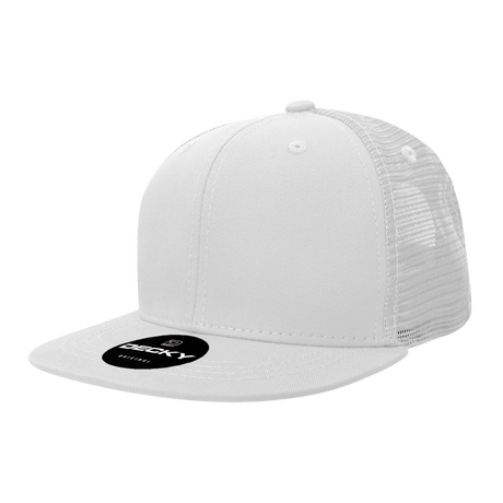 Decky 6 Panel High Profile Structured Cotton Blend Trucker | Decky 6033