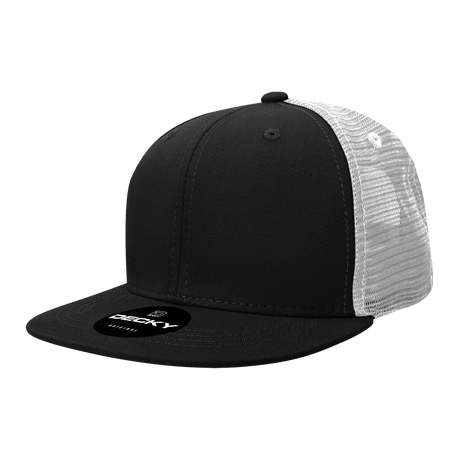 Decky 6 Panel High Profile Structured Cotton Blend Trucker | Decky 6033