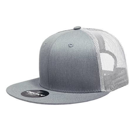 Decky 6 Panel High Profile Structured Cotton Blend Trucker | Decky 6033