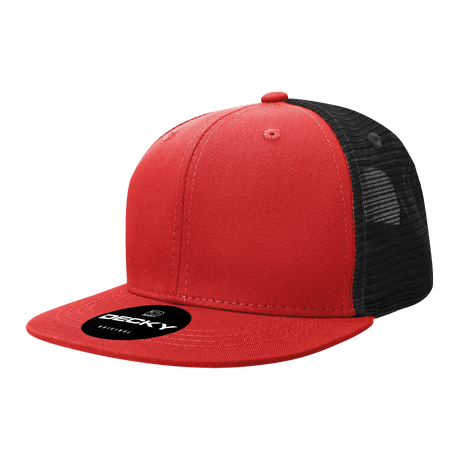 Decky 6 Panel High Profile Structured Cotton Blend Trucker | Decky 6033