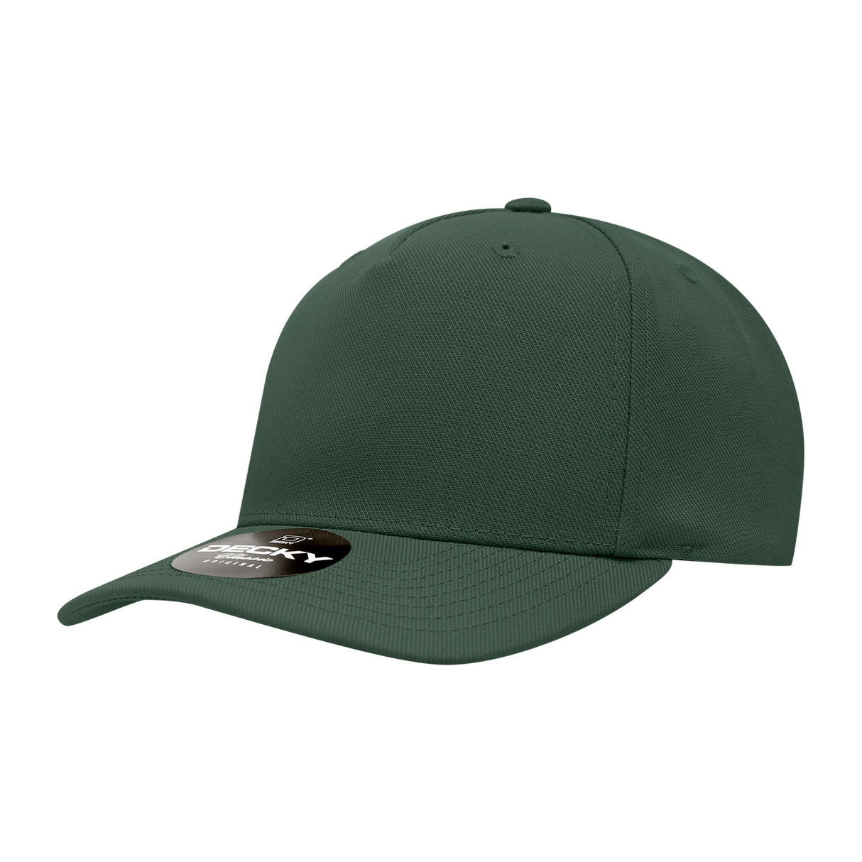 Decky 5 Panel Mid Profile Structured Polyester Cap | Decky 6038