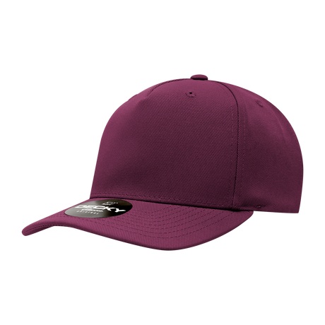 Decky 5 Panel Mid Profile Structured Polyester Cap | Decky 6038