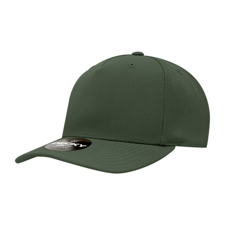 Decky 5 Panel Mid Profile Structured Polyester Cap | Decky 6038