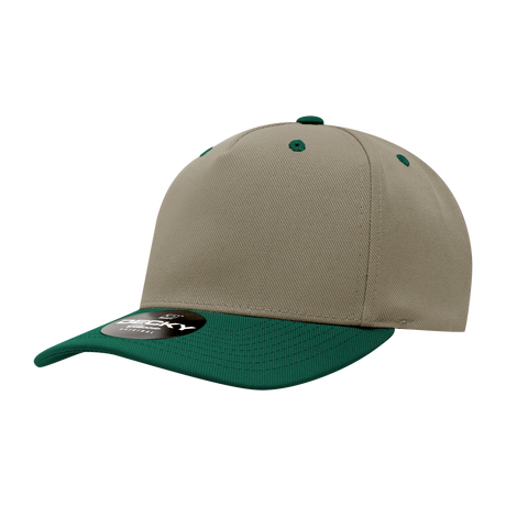 Decky 5 Panel Mid Profile Structured Polyester Cap | Decky 6038