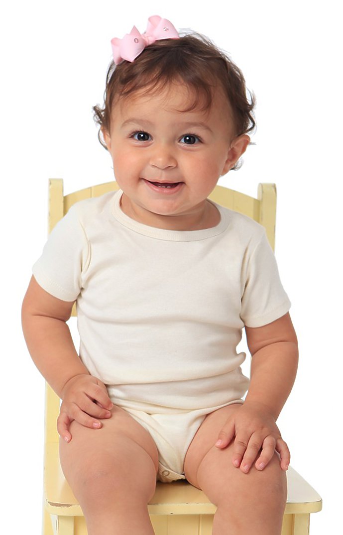 Royal Apparel 6039ORG Infant Organic Interlock One Piece - Natural