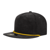 Decky 5 Panel High Profile Relaxed Corduroy Rope Hat | Decky 6043