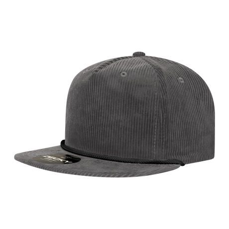 Decky 5 Panel High Profile Relaxed Corduroy Rope Hat | Decky 6043