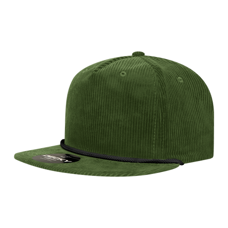 Decky 5 Panel High Profile Relaxed Corduroy Rope Hat | Decky 6043