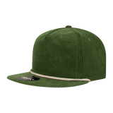 Decky 5 Panel High Profile Relaxed Corduroy Rope Hat | Decky 6043