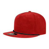 Decky 5 Panel High Profile Relaxed Corduroy Rope Hat | Decky 6043