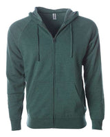 Independent Trading Co. Unisex Special Blend Raglan Full-Zip Hooded Sweatshirt - Independent Trading Co. PRM33SBZ