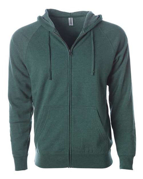 Independent Trading Co. Unisex Special Blend Raglan Full-Zip Hooded Sweatshirt - Independent Trading Co. PRM33SBZ