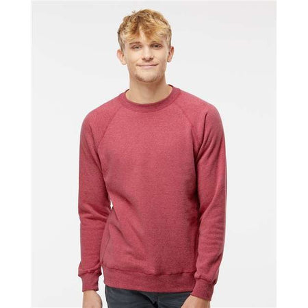 Independent Trading Co. Special Blend Crewneck Raglan Sweatshirt - Independent Trading Co. PRM30SBC Independent Trading Co. Crimson XS