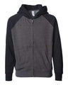 Independent Trading Co. Youth Lightweight Special Blend Raglan Zip Hood - Independent Trading Co. PRM15YSBZ